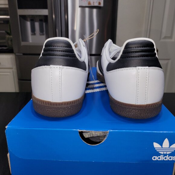Adidas Samba OG Originals White/Black Big Kids 6.5/Women's 7.5/8 - Picture 8 of 16